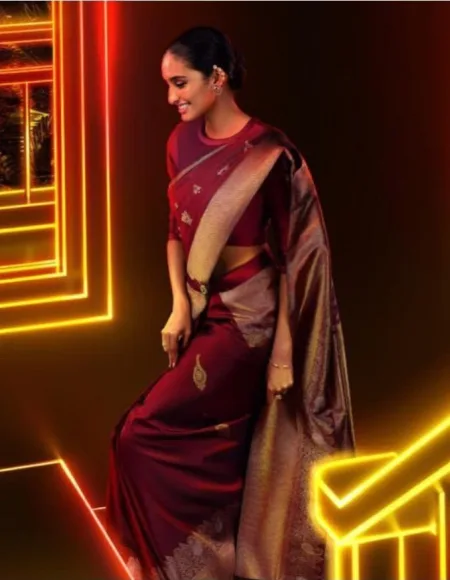 Soft Silk 2057 Soft Lichi Silk Jacquard Work Occasion Saree